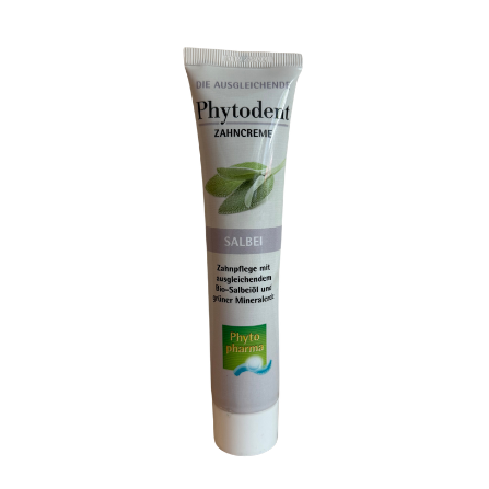 Zahncreme Salbei - "Die Ausgleichende“ - mit grüner Mineralerde & Salbeiöl / Phytodent