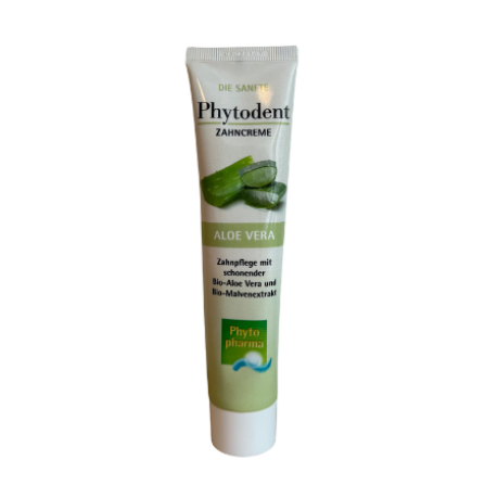 Zahncreme Aloe Vera - "Die Sanfte“ - mit Aloe Vera & Malvenextrakt / Phytodent