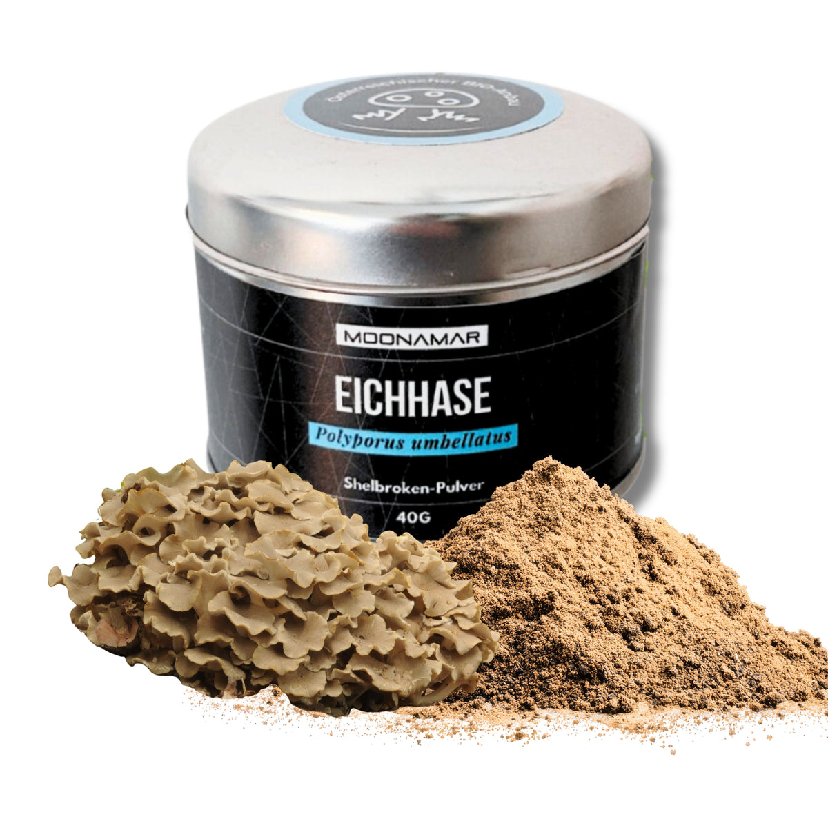BIO Eichhase (Polyporus u.) Shellbroken* Pulver / 40G / MOONAMAR