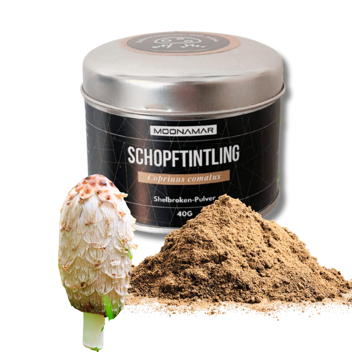 BIO Schopftintling (Coprinus c.) Shellbroken* Pulver / 40G / MOONAMAR