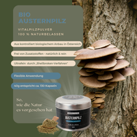 BIO Austernpilz (Pleurotus o.) Shellbroken* Pulver / 40G / MOONAMAR