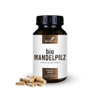 BIO Mandelpilz (Agaricus b. m.) 120 vegane Kapseln / TYROLER GLÜCKSPILZE