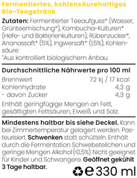 Kombucha mit Ananas & Ingwer / 330 ml / BOOTCH