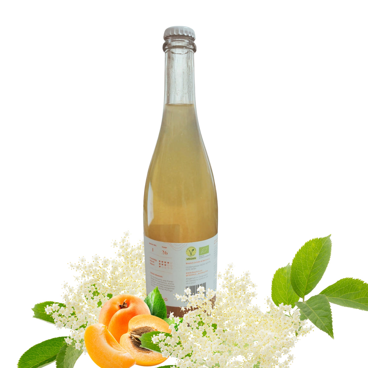 Kombucha Bootch mit Holunder & Marille 750ml