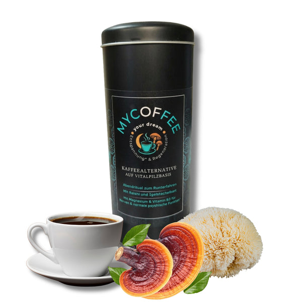 MYCOFFEE Dream – Deine Abend-Kaffeealternative mit Igelstachelbart, Reishi & Vitamin B3