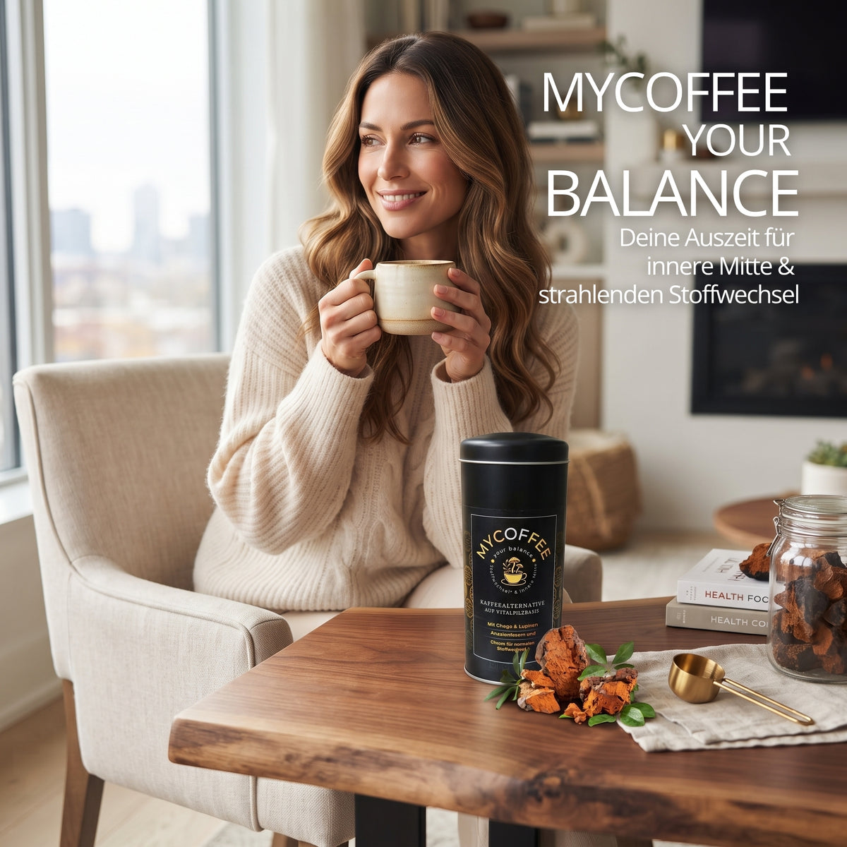 MYCOFFEE - Your Balance- Kaffeealternative basierend auf Chaga & Lupinen