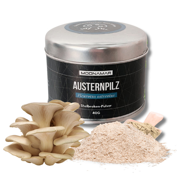 BIO Austernpilz (Pleurotus o.) Shellbroken* Pulver / 40G / MOONAMAR