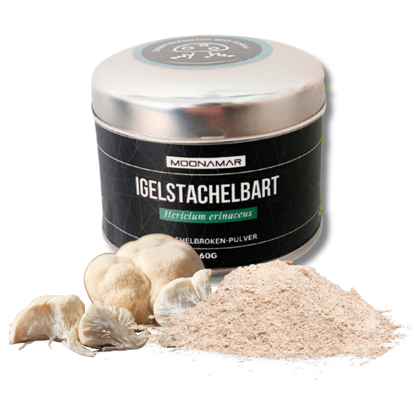 BIO Igelstachelbart (Hericium e.) Shellbroken* Pulver / 60G / MOONAMAR