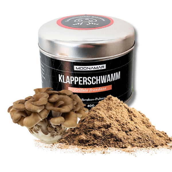 BIO Klapperschwamm (Maitake) Shellbroken* Pulver / 40G / MOONAMAR
