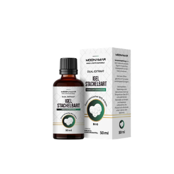 Igelstachelbart (Hericium E, Affenkopfpilz) / 50ml BIO Flüssigextrakt / MOONAMAR