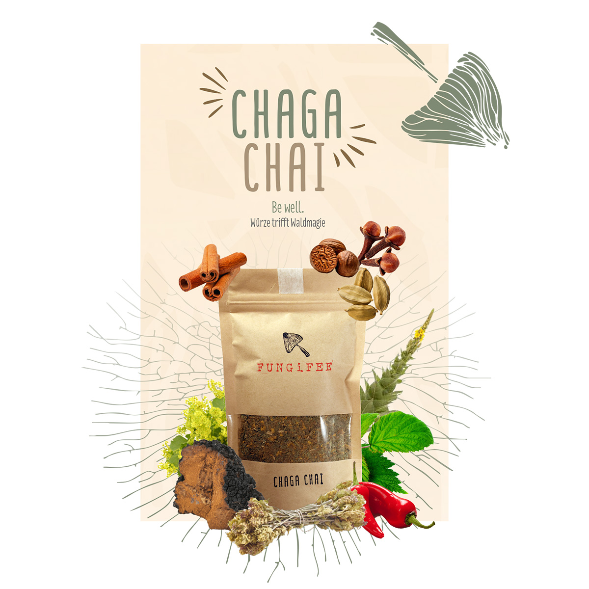 Pilzteemischung Chaga Chai von Fungifee